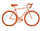 Simple icon of a bicycle